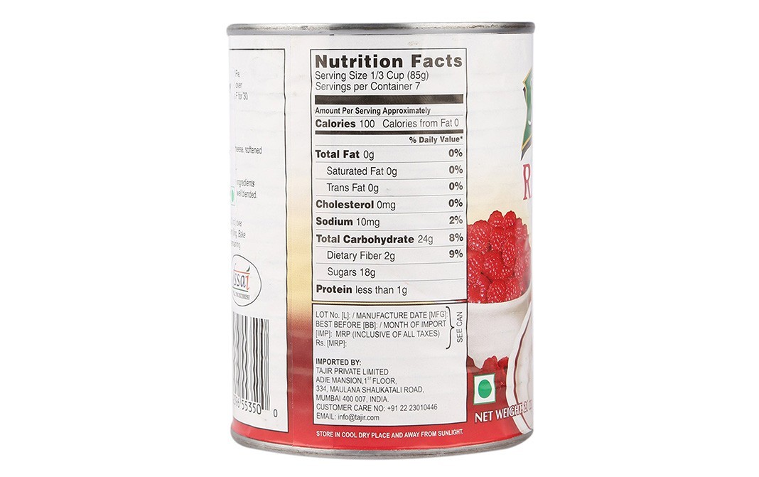 Mother's Maid Raspberry Pie Filling or Topping    Tin  595 grams